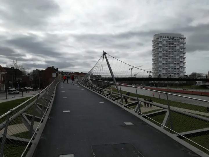 Collegebrug in Kortrijk (Belgium)